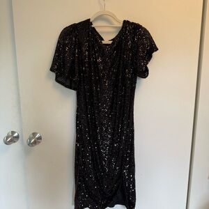 NWT Hilary Radley Ladies Sequin Dress (Black, XL)